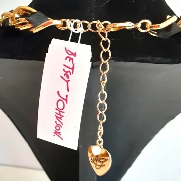𝅺Betsey Johnson Celestial Star Crystal Statement Necklace New